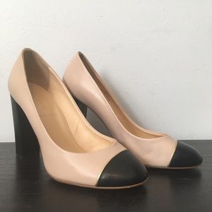 J.Crew Etta Pump in 6.5 in Cream/Navy
